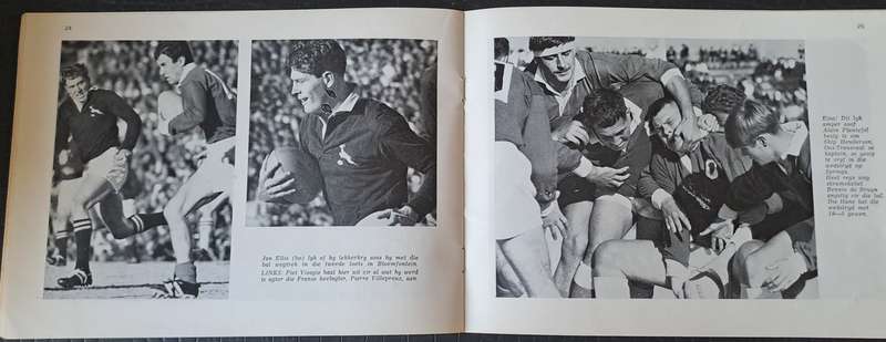 Rugby brochure post-tour 1967 France to SA Oblong 40 pages