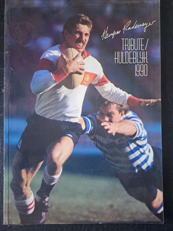 Rugby brochure - Hempas Rademeyer. Transvaal wing & full back (1990) 68 pp