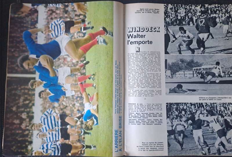 Rugby magazine Miroir du Rugby July 1971 French 46 pp on 1971 France tour to SA VERY SCARCE IN SA
