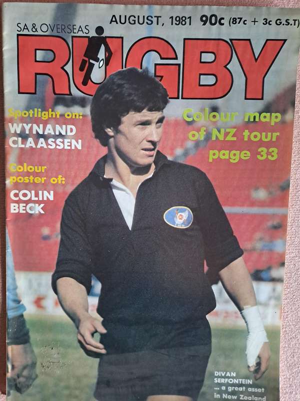 Rugby magazine August 1981 34 pp