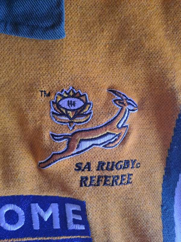Rugby jersey. Official SARU Referee's jersey. 1990s