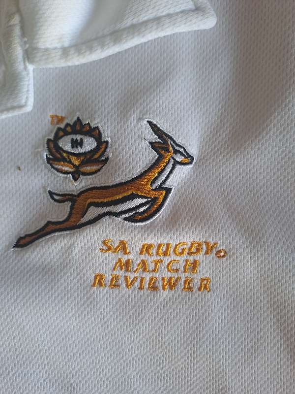 Rugby jersey. SARU Official kit. Match Reviewer's jersey. Size: 2 XL
