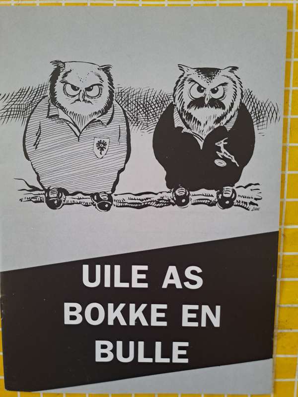 Rugby brochure. Uile as Bokke (Springboks of the Oostelike RC in Pta)r