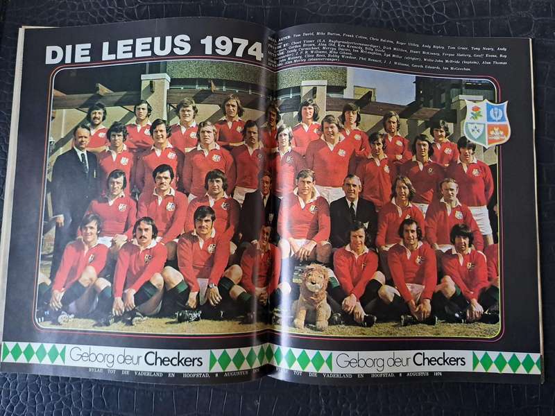 Rugby brochure Photo report of 1974 British & Irish Lions tour to SA 54 pp Excellent condition