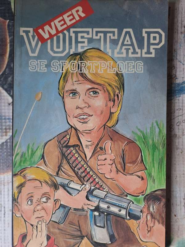Rugby book - humoristic essays "Weer Voetap" pseudonym well-known rugby writer Gerhard Burger scarce