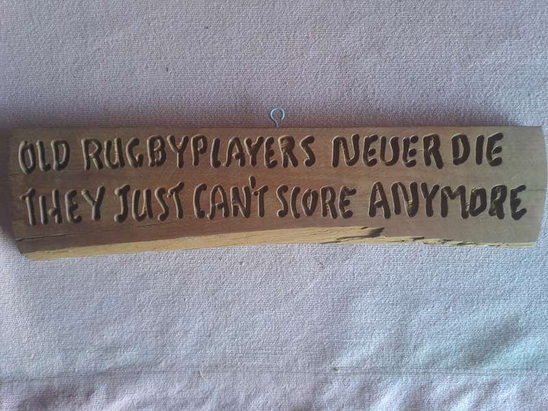 Rugby decoration for pub or rugby display