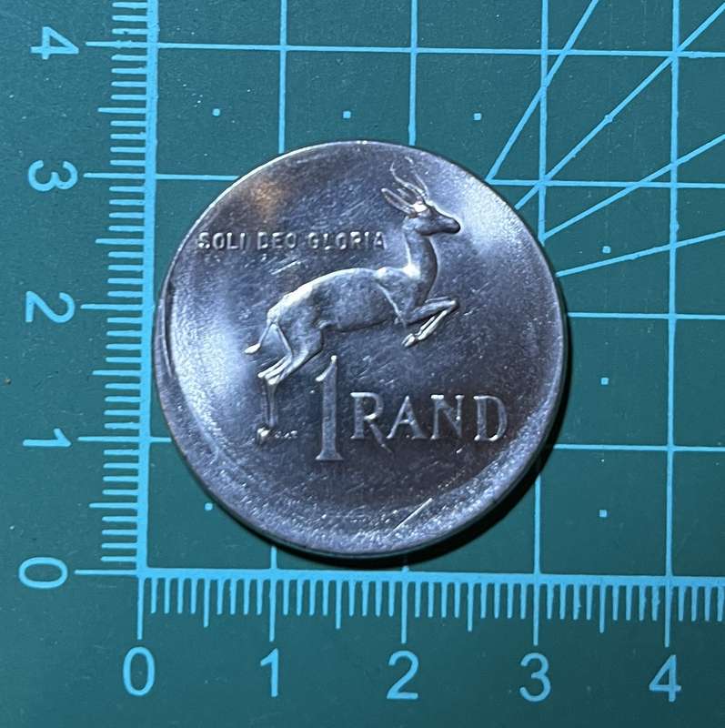1977 R1 South Africa - Error coin