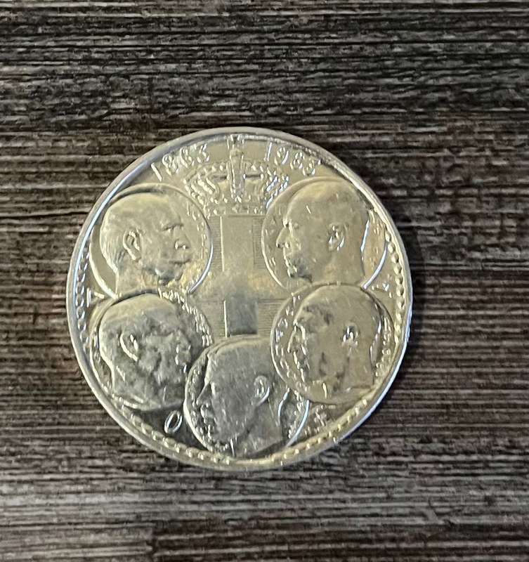 1963 30 Drachmai - FIVE GREEK KINGS - SILVER 83.5% Silver