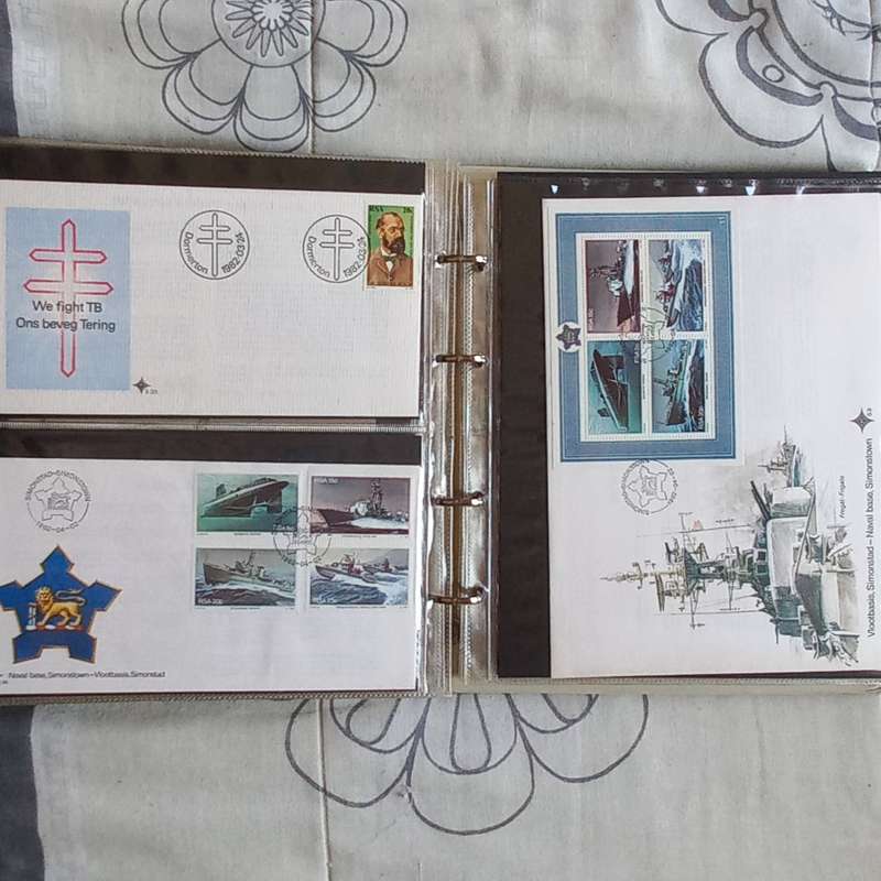 FDC Album - 20 Double-sided Album Pages - Includes RSA FDC's, Comms & Flight Covers