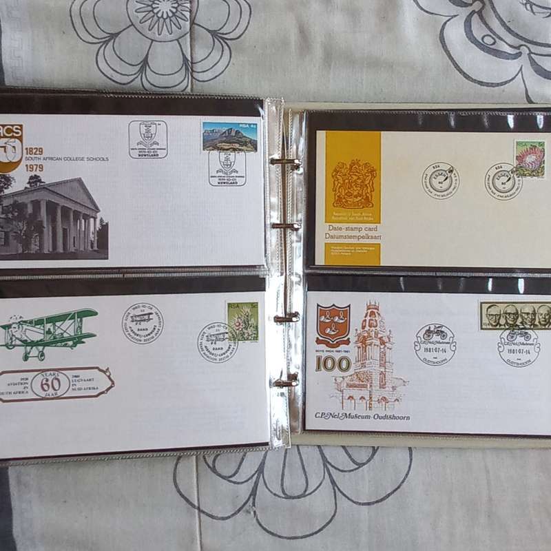 FDC Album - 20 Double-sided Album Pages - Includes RSA FDC's, Comms & Flight Covers