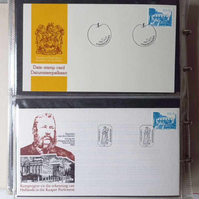 FDC Album - 20 Double-sided Album Pages - Includes RSA FDC's, Comms & DS Cards