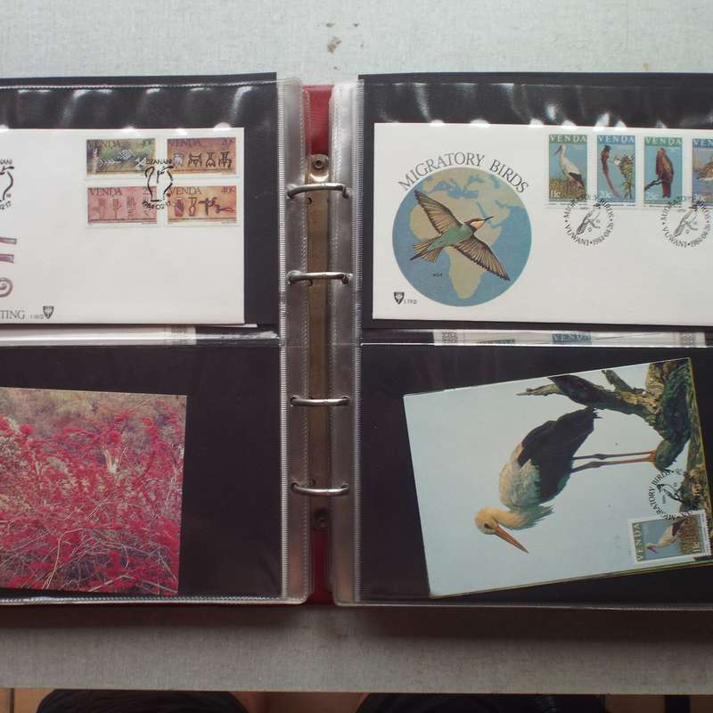 FDC Album x 2 - 50 Double-sided Album Pages - Includes Venda FDC's, Cards
