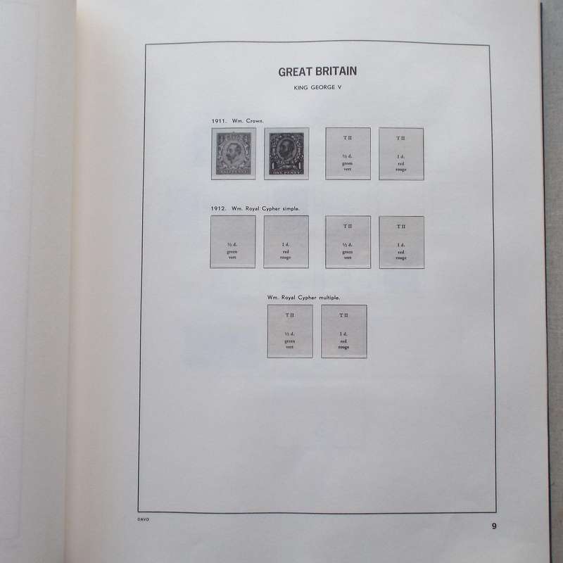 Davo Stamp Album - Great Britain for the period QV 1840 to QEII 1978