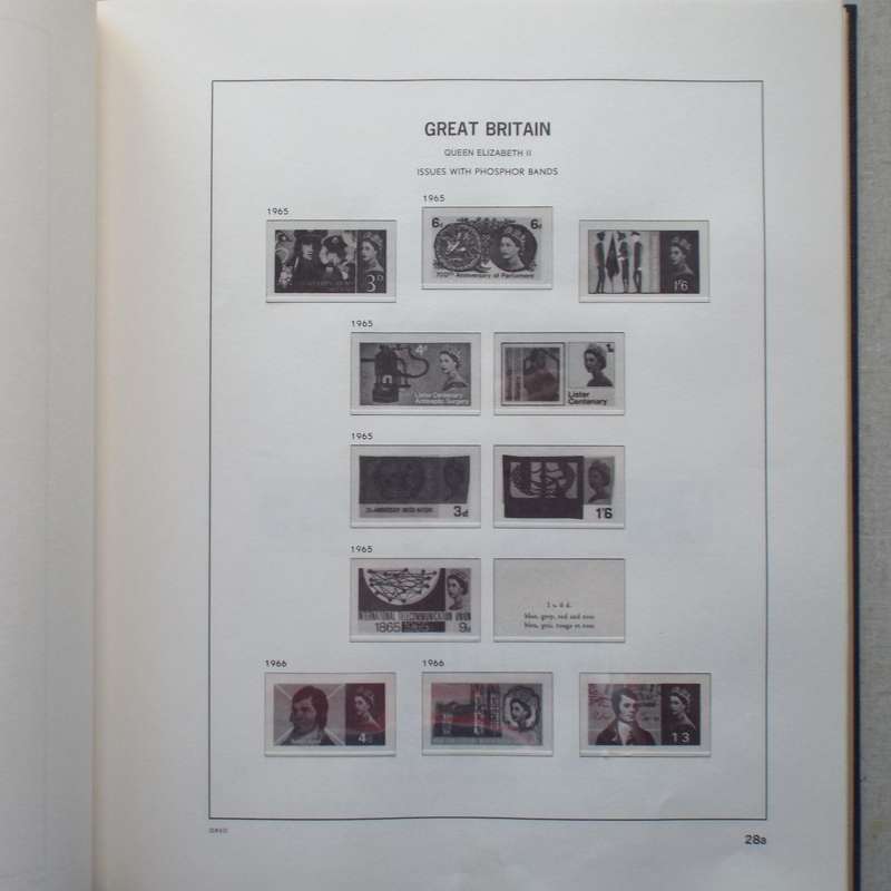 Davo Stamp Album - Great Britain for the period QV 1840 to QEII 1978