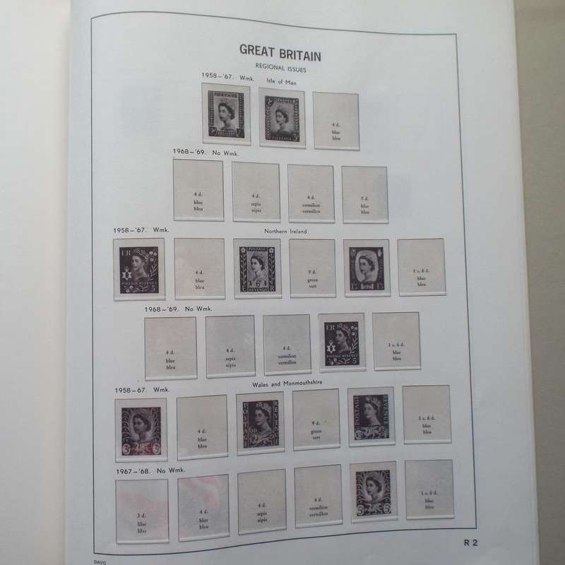 Davo Stamp Album - Great Britain for the period QV 1840 to QEII 1978