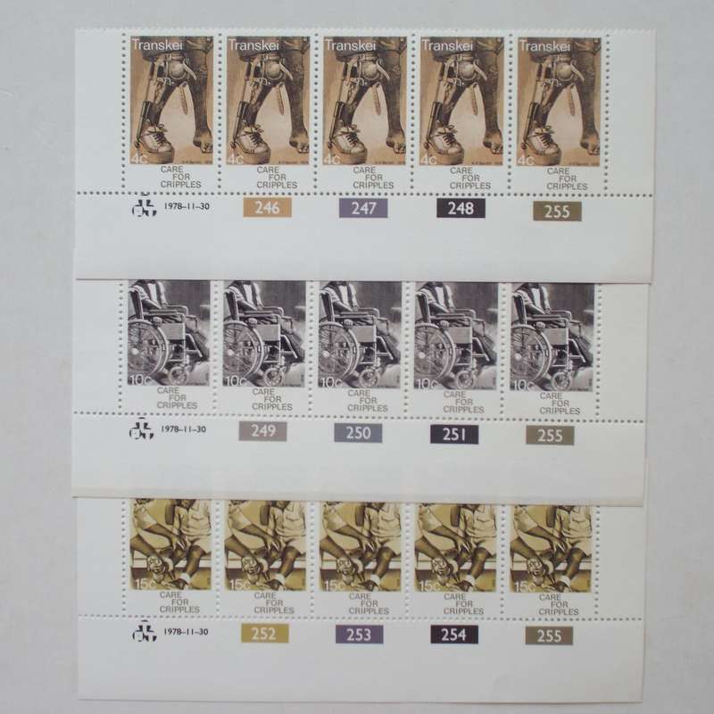 Transkei - 1978 Care for Cripples - Full Set of Controls - MNH