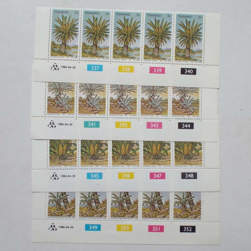 Transkei - 1980 Cycads - Full Set of Controls - MNH