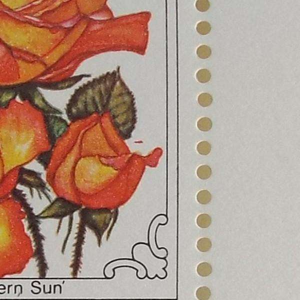RSA - 1979 Rose Convention - 20c Southern Sun - Control Strip with Flaw - MNH