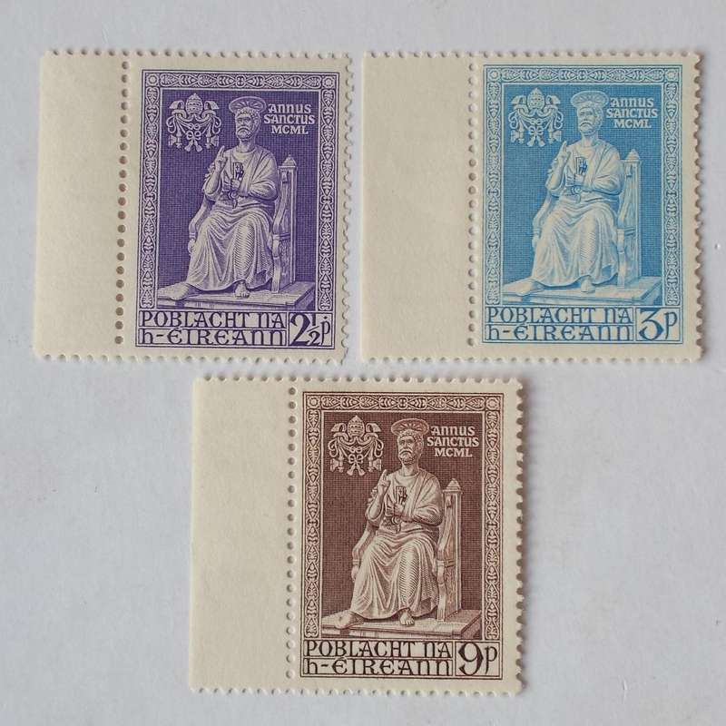 Ireland - 1950 Holy Year - Full Set of Singles - Unused