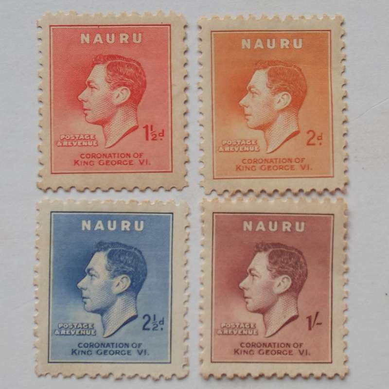 Nauru - 1937 Coronation of KGVI - Full Set of Singles - Unused