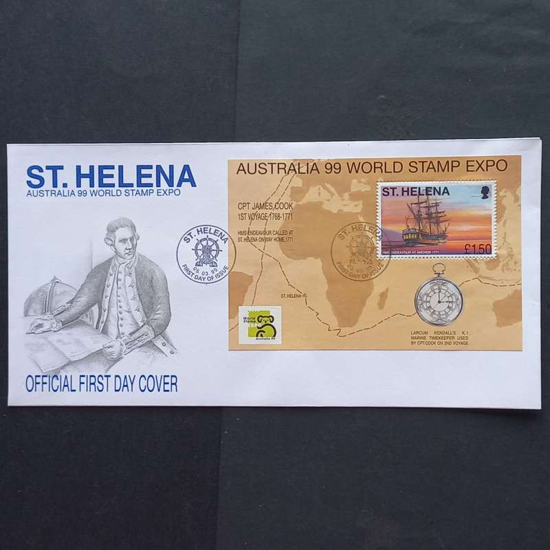 St. Helena - 1999 Australia '99 World Stamp Exhibition, Melbourne - Official FDC's