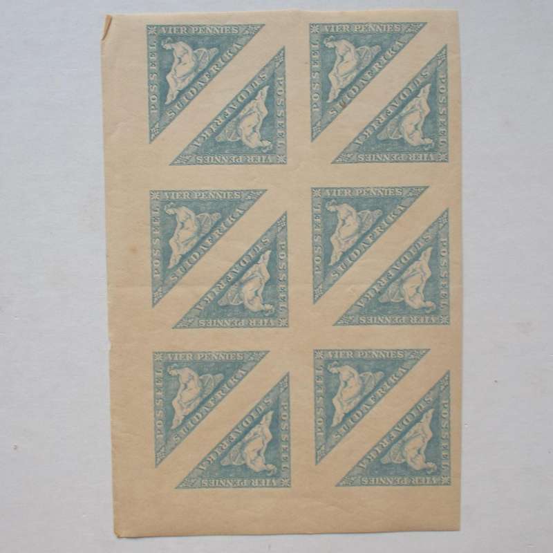 UNION - 1926 Triangulars "Afrikaans" - Sheetlet of 12 with Wide Margins - Unused