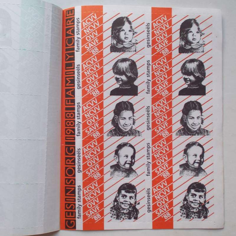 RSA - 1988 Family Stamps - Booklet - Unused