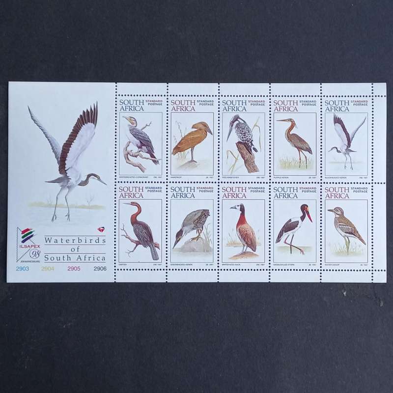 RSA - 1997 Waterbirds of South Africa - Sheetlet of 10 - MNH