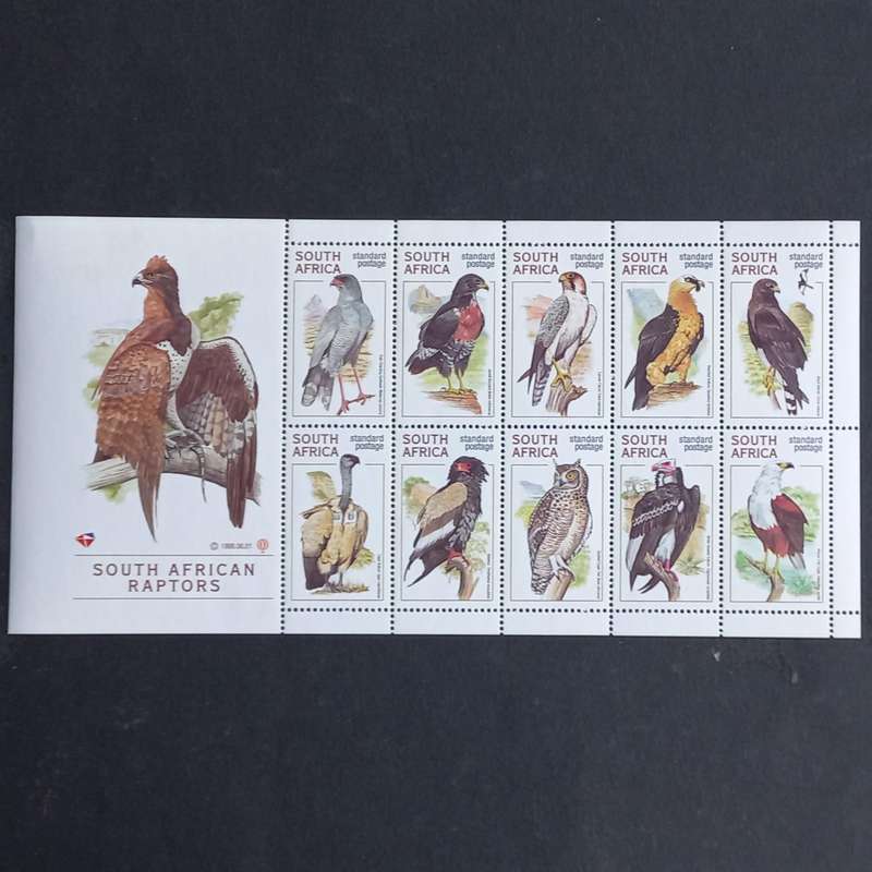 RSA - 1998 S.A. Raptors - Sheetlet of 10 - MNH