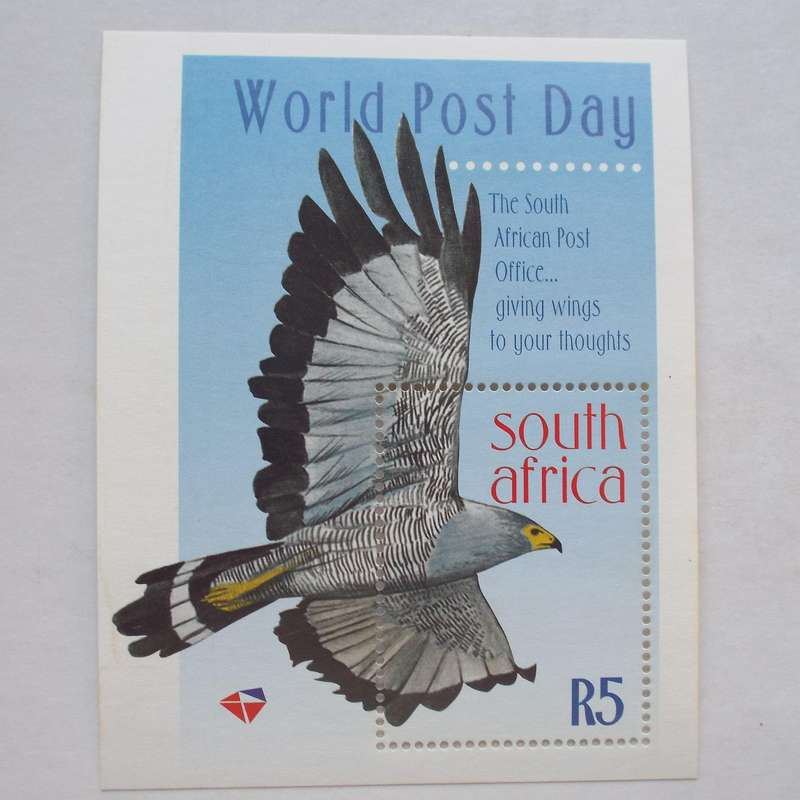 RSA - 1998 World Post Day - Miniature Sheet