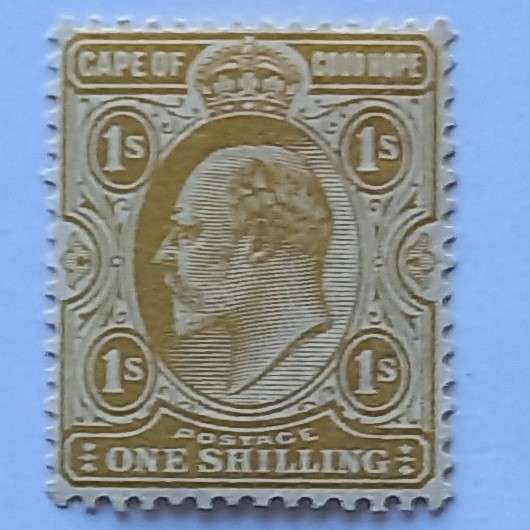 COGH - 1902-04 Defin Issue KEVII - 1/- yellow-ochre - Single - Unused