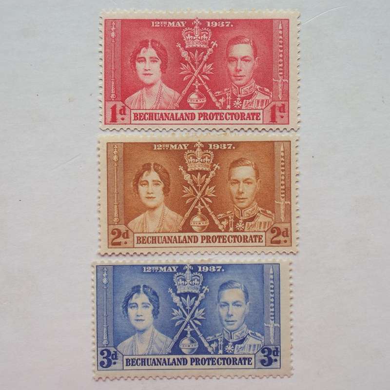 Bechuanaland Protectorate - 1937 Coronation KGVI - Full Set of Singles - Unused