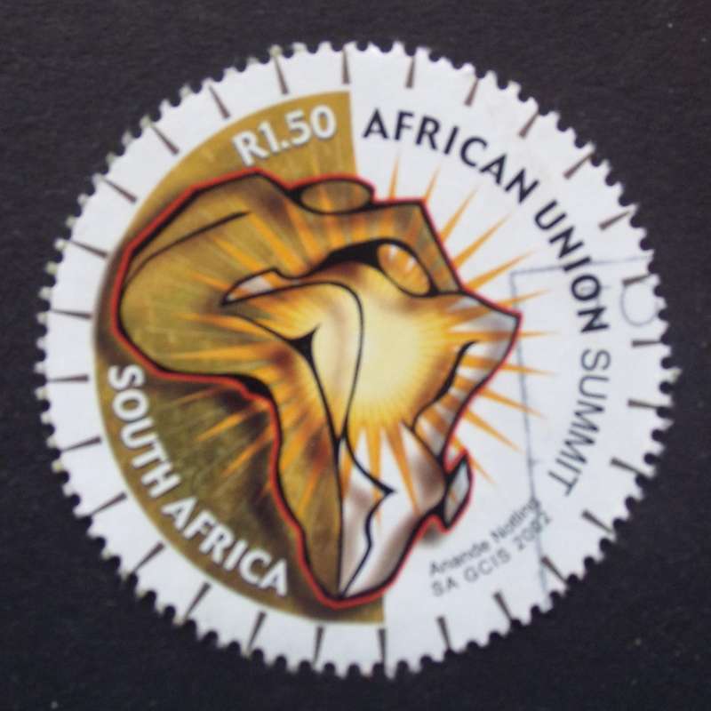 RSA - 2002 African Union Summit - R1,50 Circular Stamp - Postally Used
