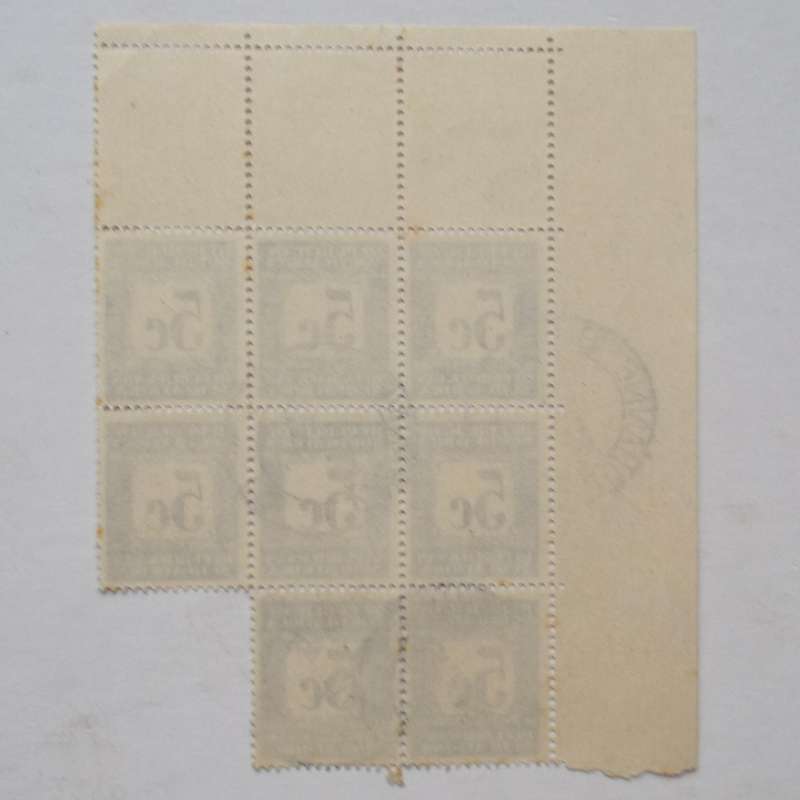 RSA - 1962-69 Postage Dues - 5c Black and Dark Blue - Block of 8 - Used