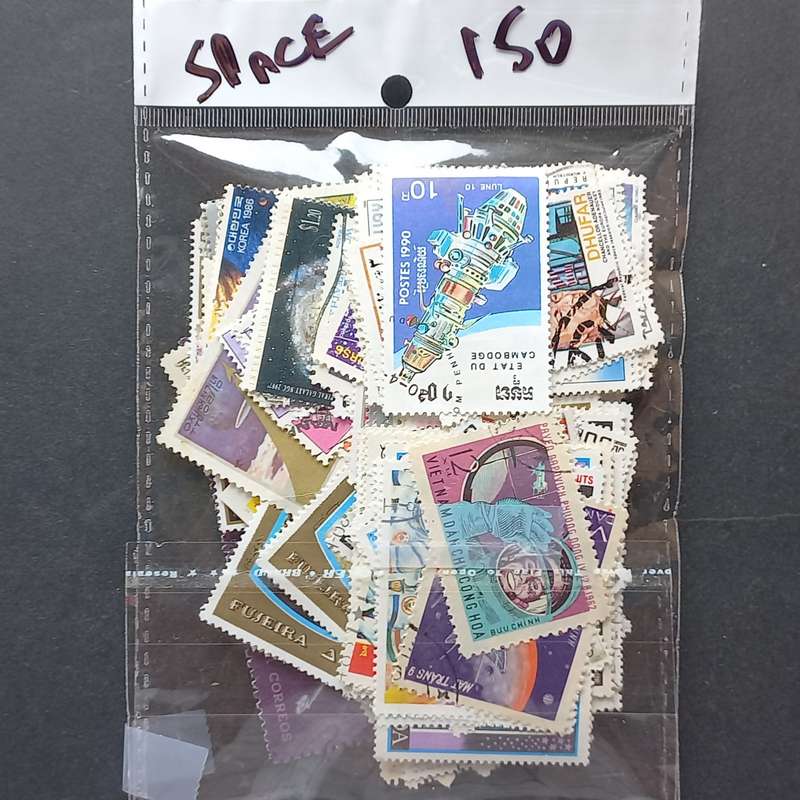 Thematics - Space - 150 stamps in packet - no obvious duplication