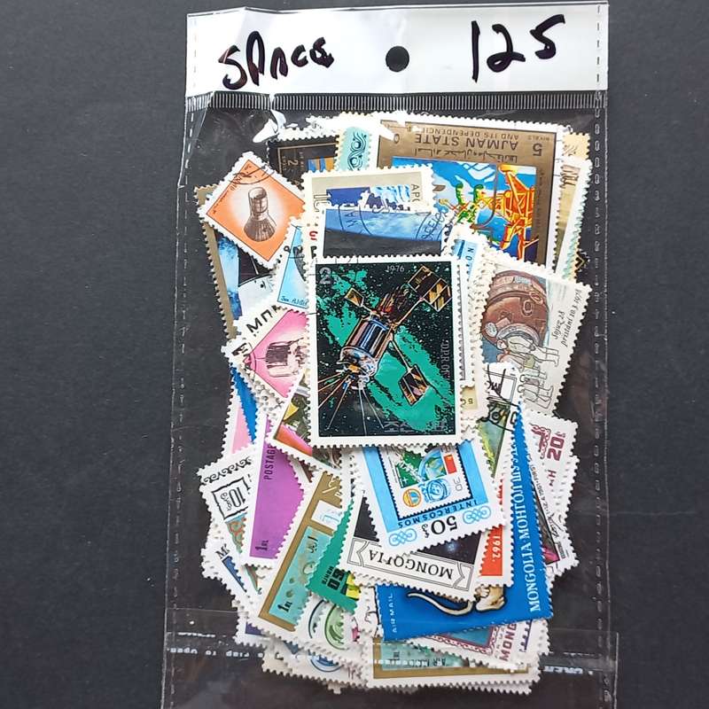 Thematics - Space - 120 stamps in packet - no obvious duplication