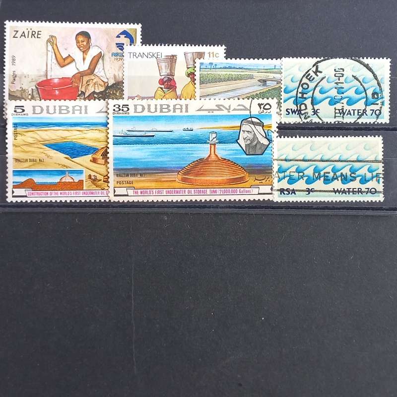 Thematics - Water - 7 stamps - no duplication