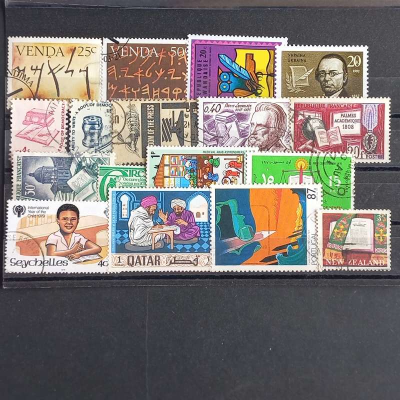 Thematics - History of Writing - 17 stamps - no duplication