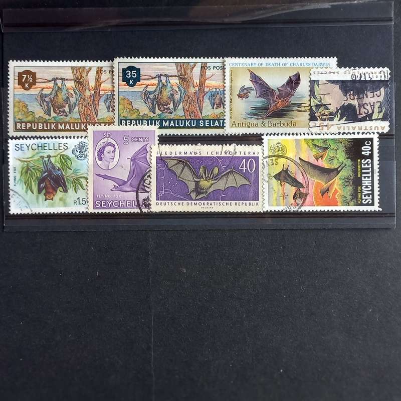 Thematics - Bats - 8 stamps - no duplication