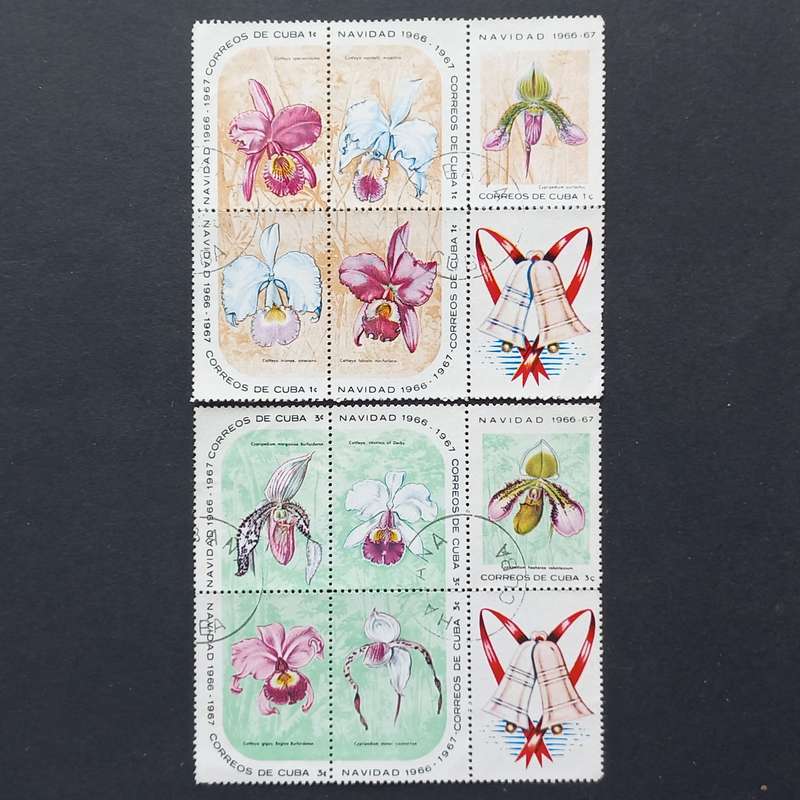 Thematics - Cuban Orchids - 2 x blocks of 6 - no duplication