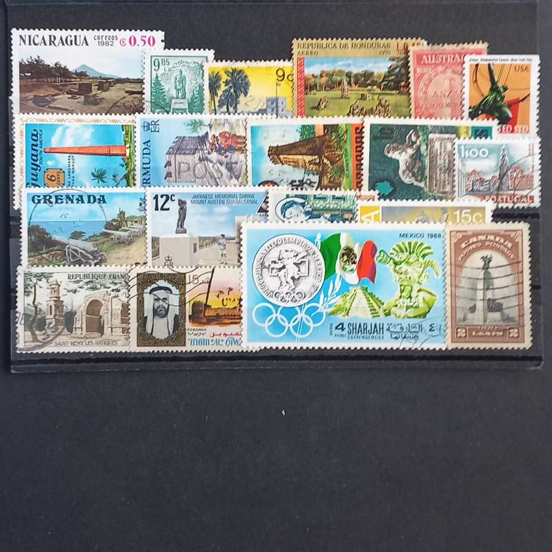 Thematics - Historic Places - 19 stamps - No duplication