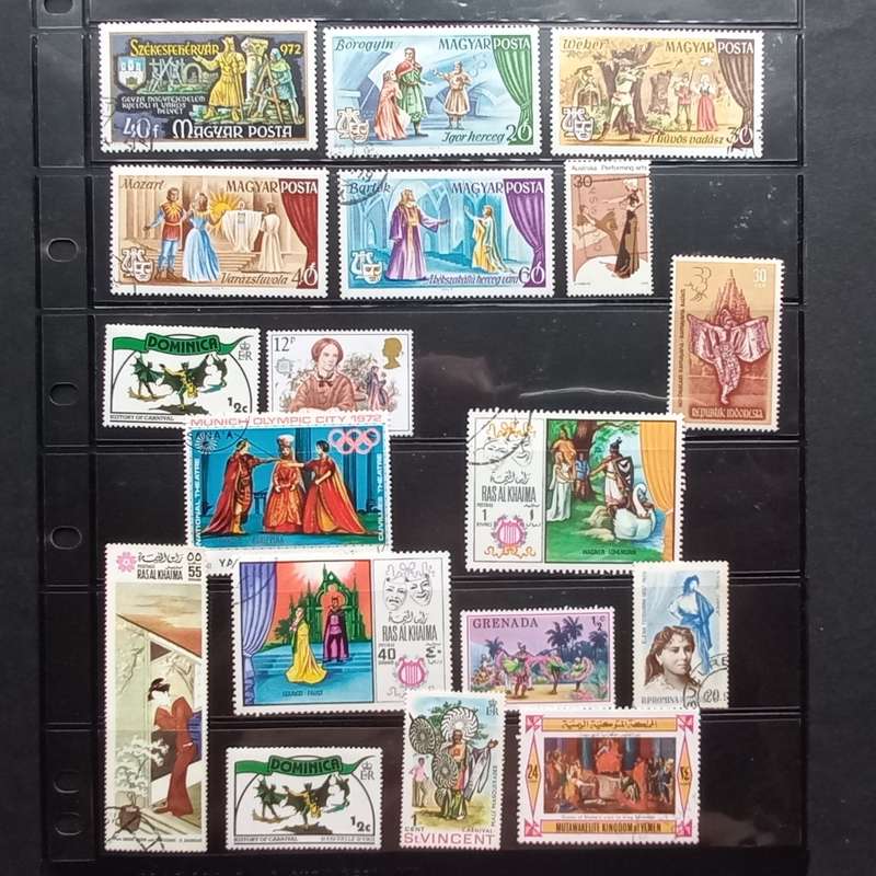 Thematics - Stage Plays & Operas - 18 stamps - No duplication
