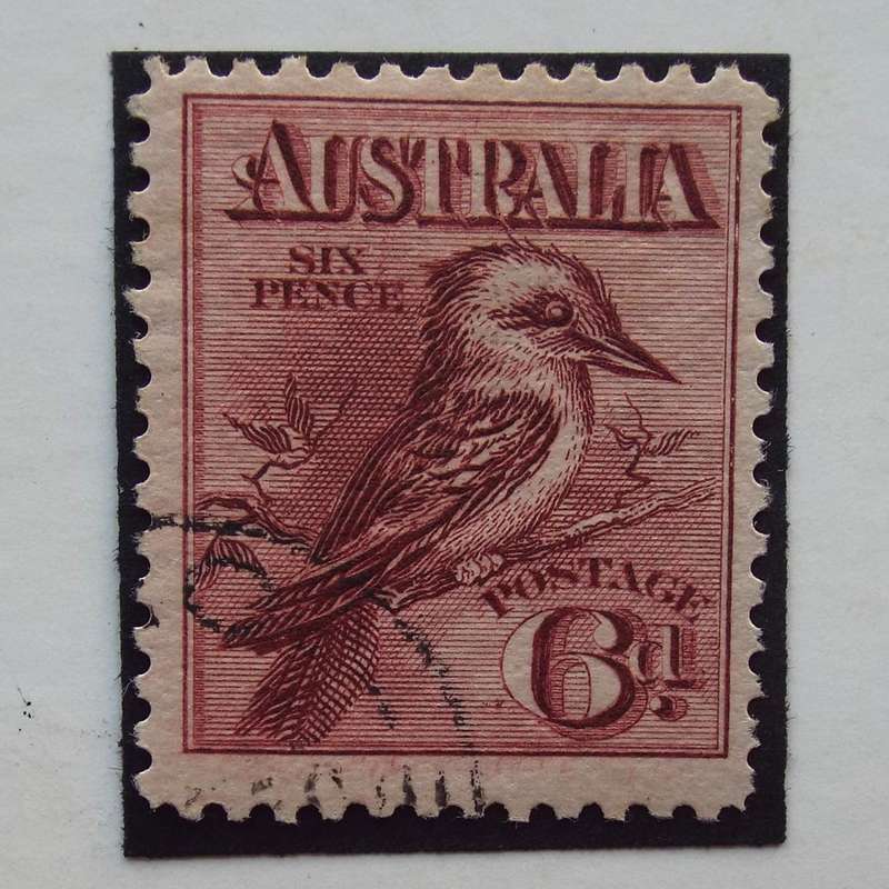 Australia - 1913 6d Purple "Laughing Kookaburra" - Single - Fine Used