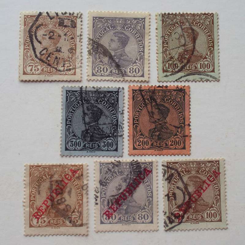 Portugal - 1910 Defin Issue "King Manuel II" - Selection of Singles - Used