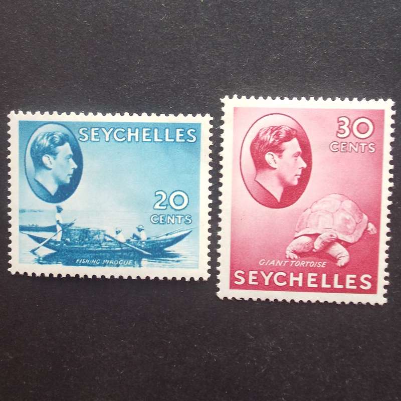 Seychelles - 1938 Defin Issue "KGVI" - 20c & 30c (High C/V) - Singles - Unused