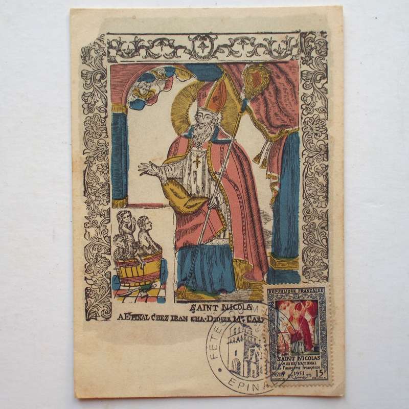 France - 1951 Picture Postcard "Saint Nicolas"