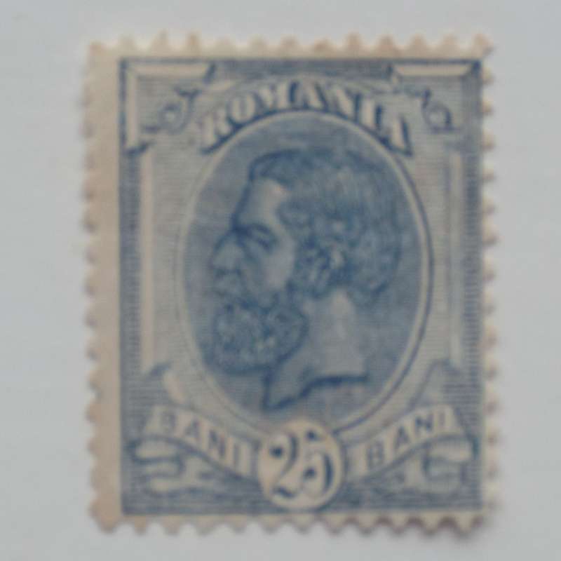 Romania - 1893 Defin Issue"King Karl I" - 25b Blue - Single - Unused