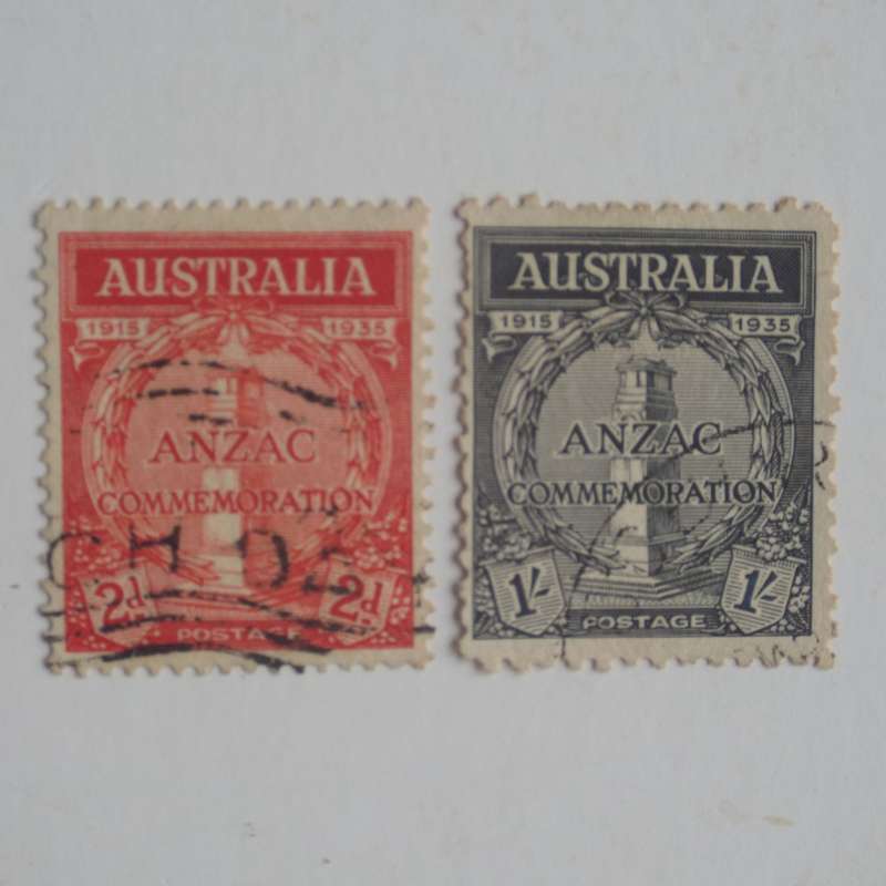 Australia - 1935 20th Anniv of Gallipoli Landing - Full Set of Singles - Fine Used