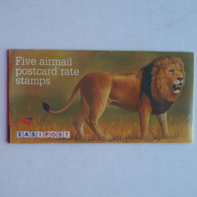 RSA - 1996 Big 5 Booklet - Setenant Strip of 5 with Airmail Labels