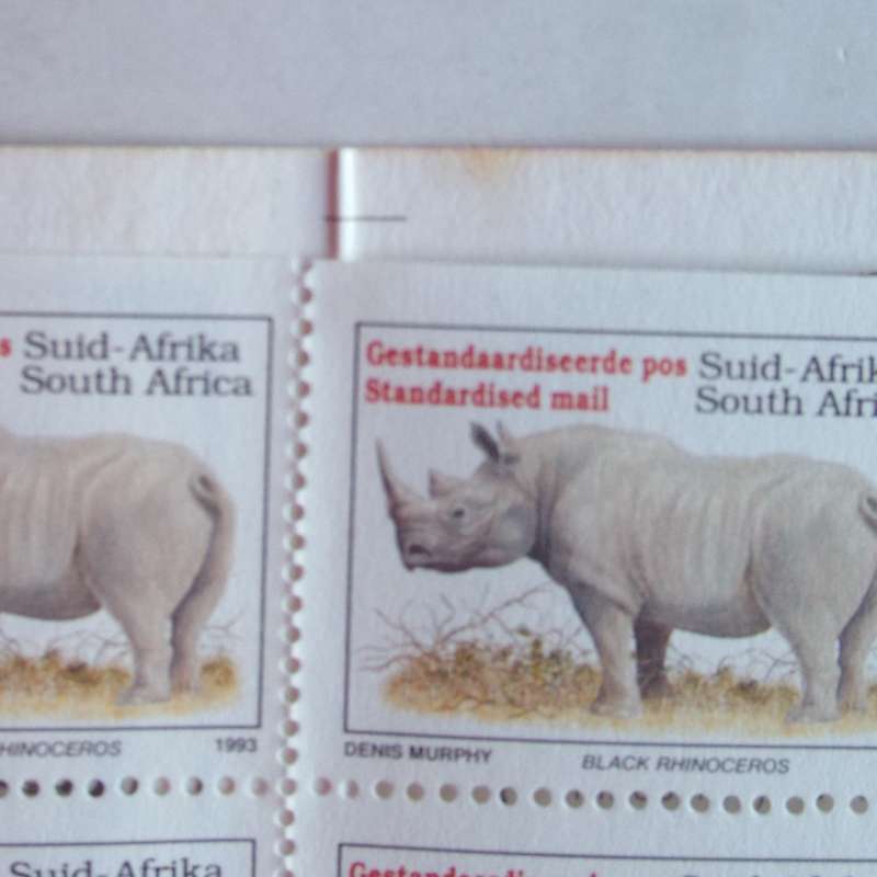 RSA - 1997 Rhino Booklet #27 - Block of 10 - Complete